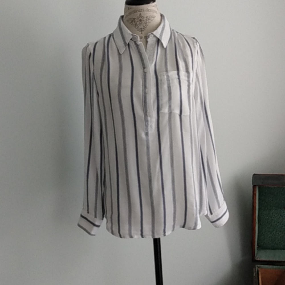 Cotton striped blouse